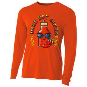 More Hot Sauce Spicy Food Lover Kawaii Cooling Performance Long Sleeve Crew