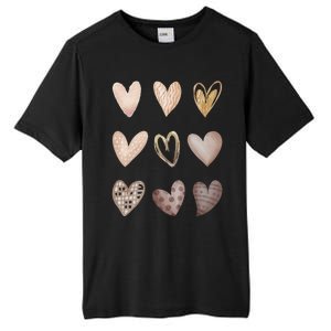 Melanin Hearts Skin Tone Gift Shades Of Melanin Black Pride Gift Tall Fusion ChromaSoft Performance T-Shirt