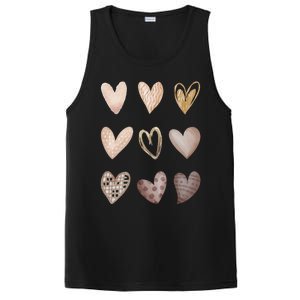 Melanin Hearts Skin Tone Gift Shades Of Melanin Black Pride Gift PosiCharge Competitor Tank