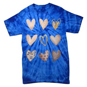 Melanin Hearts Skin Tone Gift Shades Of Melanin Black Pride Gift Tie-Dye T-Shirt