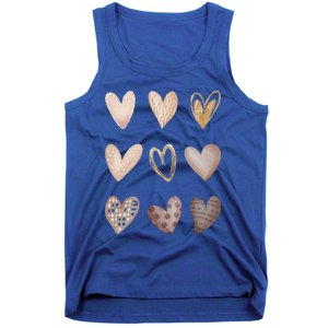 Melanin Hearts Skin Tone Gift Shades Of Melanin Black Pride Gift Tank Top