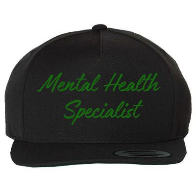 Mental Health Specialist Wool Snapback Cap