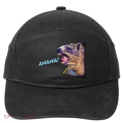 Mama Hyrax Screaming Mom Hyrax 7-Panel Snapback Hat
