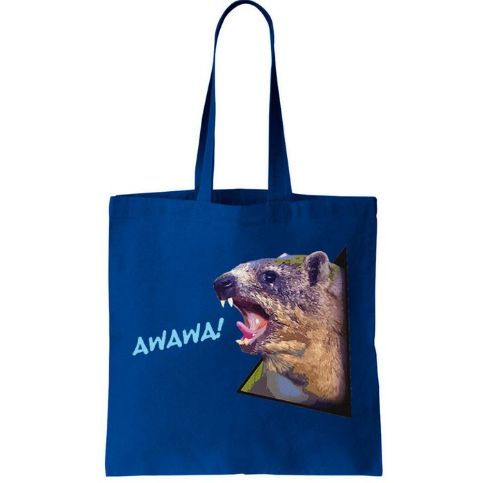 Mama Hyrax Screaming Mom Hyrax Tote Bag