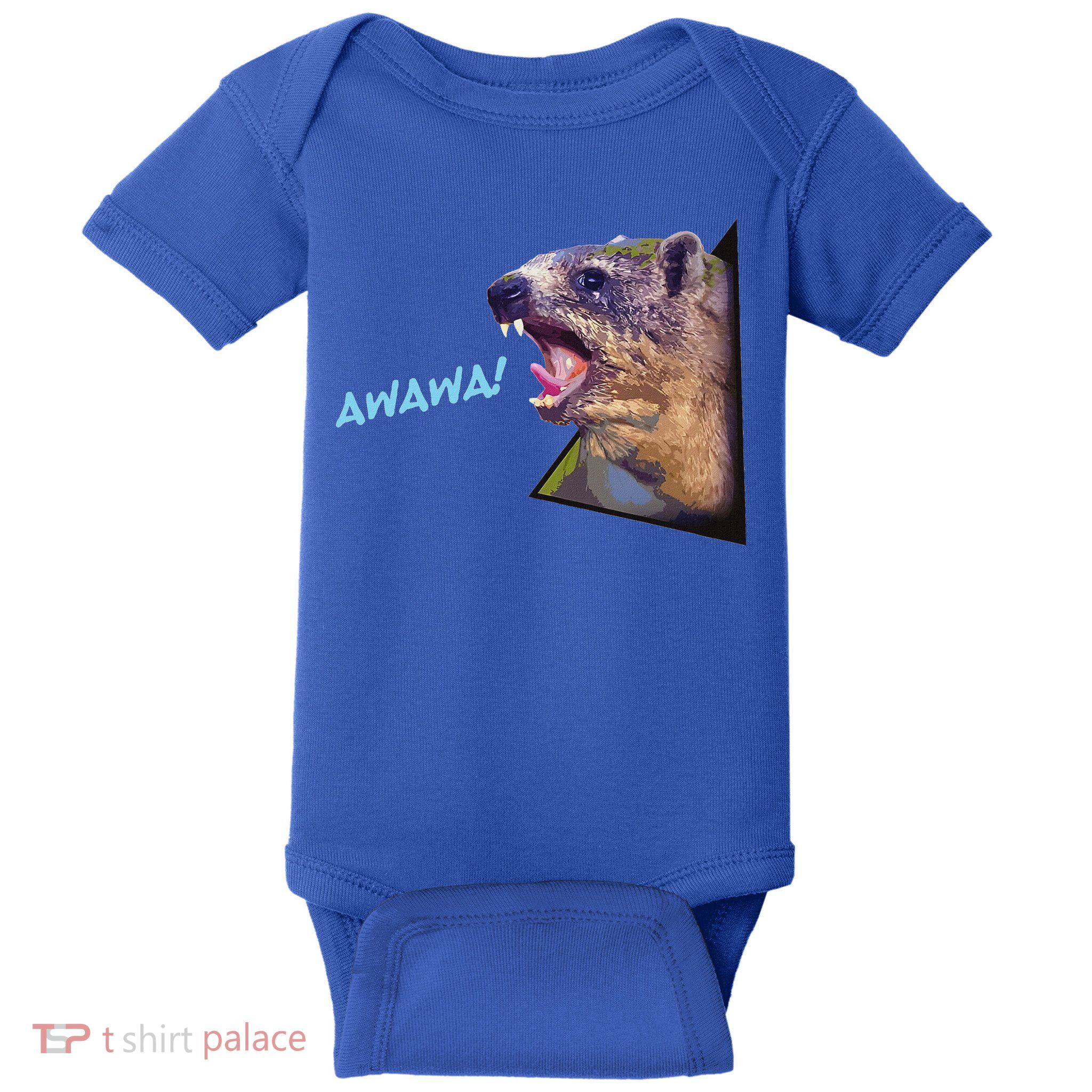 Mama Hyrax Screaming Mom Hyrax Baby Bodysuit