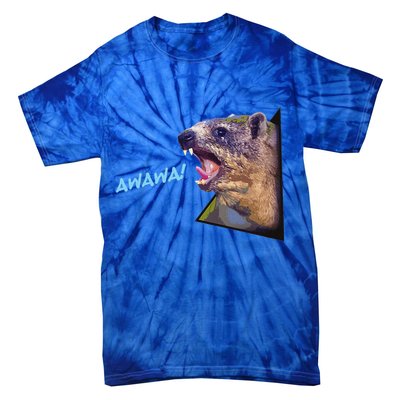 Mama Hyrax Screaming Mom Hyrax Tie-Dye T-Shirt