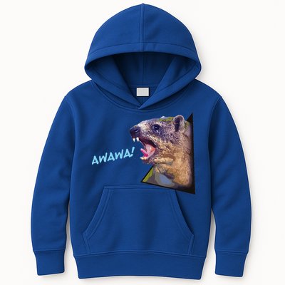 Mama Hyrax Screaming Mom Hyrax Kids Hoodie