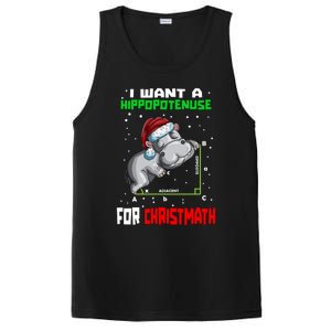 Math Hippopotamus Saying I Want A Hippopotenuse Gift PosiCharge Competitor Tank