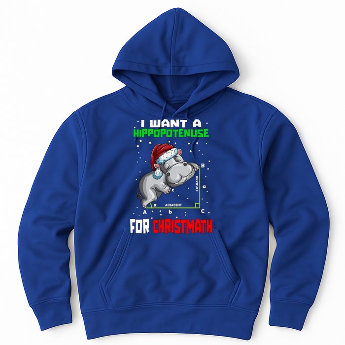 Math Hippopotamus Saying I Want A Hippopotenuse Gift Hoodie