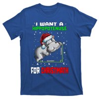 Math Hippopotamus Saying I Want A Hippopotenuse Gift T-Shirt