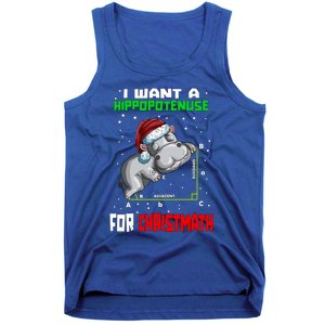 Math Hippopotamus Saying I Want A Hippopotenuse Gift Tank Top