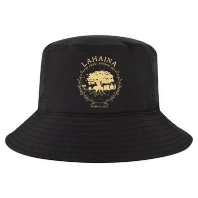Maui Hawaii Shoreline Supportive Golden Maui Strong Lahaina Banyan Tree Cool Comfort Performance Bucket Hat