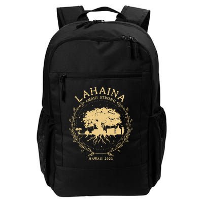 Maui Hawaii Shoreline Supportive Golden Maui Strong Lahaina Banyan Tree Backpack