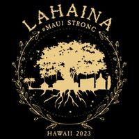 Maui Hawaii Shoreline Supportive Golden Maui Strong Lahaina Banyan Tree Drawstring Bag