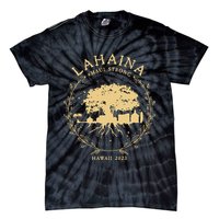 Maui Hawaii Shoreline Supportive Golden Maui Strong Lahaina Banyan Tree Tie-Dye T-Shirt