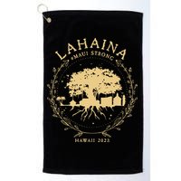 Maui Hawaii Shoreline Supportive Golden Maui Strong Lahaina Banyan Tree Golf Towel