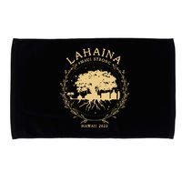 Maui Hawaii Shoreline Supportive Golden Maui Strong Lahaina Banyan Tree Microfiber Hand Towel