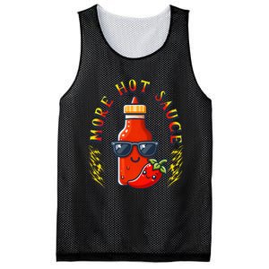 More Hot Sauce Spicy Food Lover Kawaii Mesh Reversible Basketball Jersey Tank