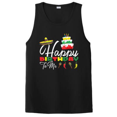 Mexican Holliday Sombrero Cute Cake Happy Birthday To Me PosiCharge Competitor Tank