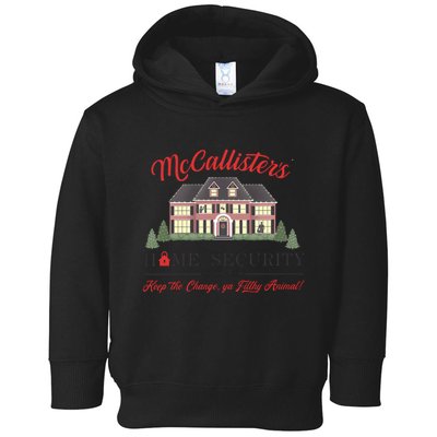 Mccallister Home Security Keep The Change Ya Filthy Animal Christmas Movie Toddler Hoodie