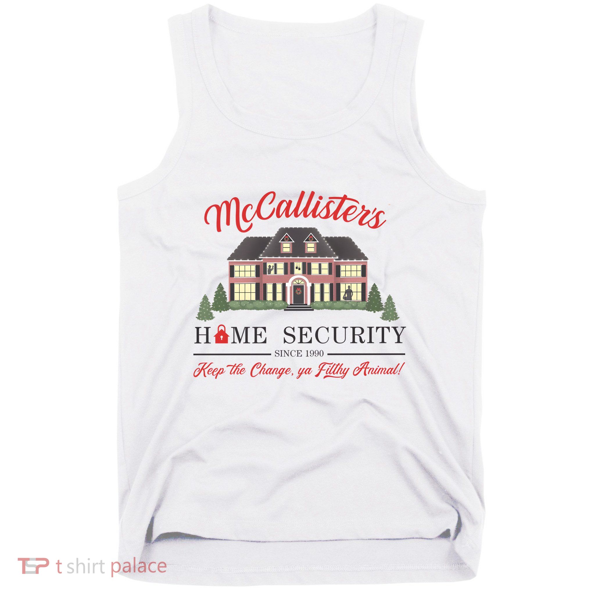 Mccallister Home Security Keep The Change Ya Filthy Animal Christmas Movie Tank Top