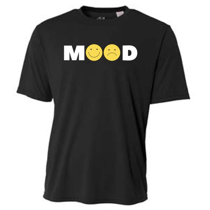 Mood Happy Sad Smiley Face Cooling Performance Crew T-Shirt