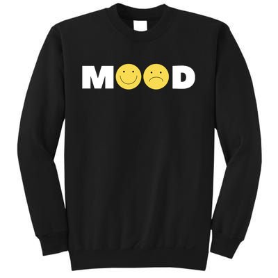 Mood Happy Sad Smiley Face Sweatshirt