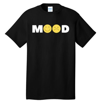 Mood Happy Sad Smiley Face Tall T-Shirt