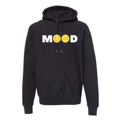 Mood Happy Sad Smiley Face Premium Hoodie