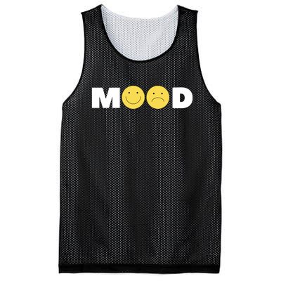 Mood Happy Sad Smiley Face Mesh Reversible Basketball Jersey Tank