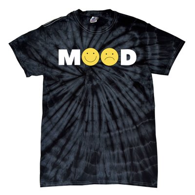 Mood Happy Sad Smiley Face Tie-Dye T-Shirt