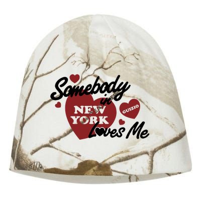 Mia Healey Somebody In New York Loves Me Guizio Kati - Camo Knit Beanie