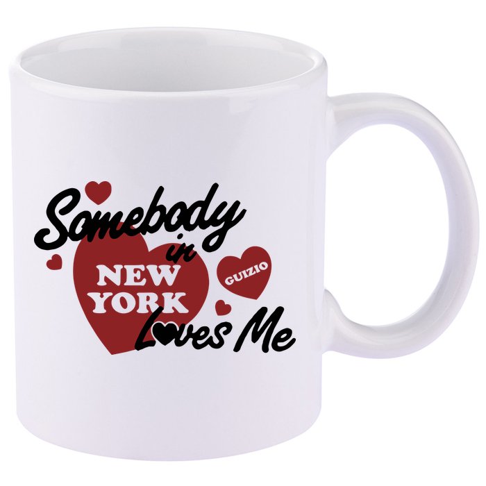 Mia Healey Somebody In New York Loves Me Guizio 11oz C Handle Ceramic Mug