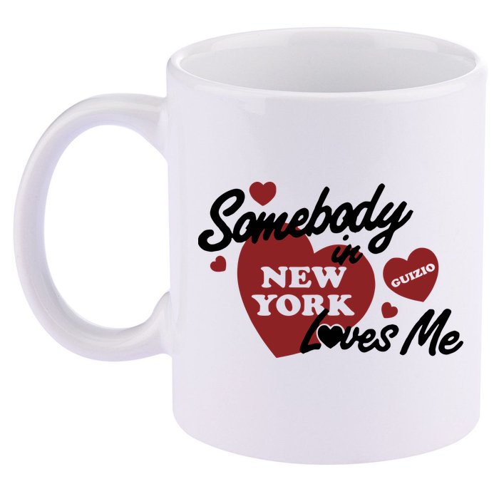 Mia Healey Somebody In New York Loves Me Guizio 11oz C Handle Ceramic Mug