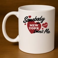 Mia Healey Somebody In New York Loves Me Guizio 11oz C Handle Ceramic Mug
