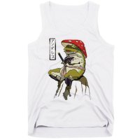 Mushroom Hat Samurai Frog Vintage Japanese Warrior Tank Top