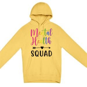 Mental Health Squad Awareness Colorful Premium Pullover Hoodie