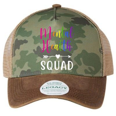 Mental Health Squad Awareness Colorful Legacy Tie Dye Trucker Hat
