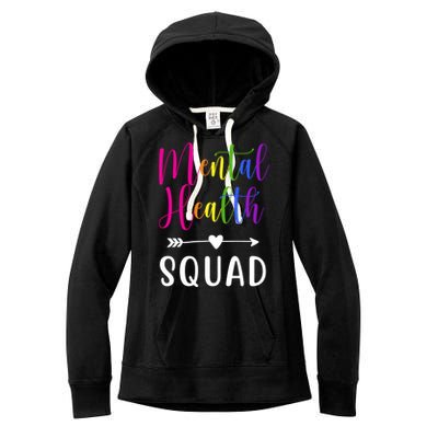 Mental Health Squad Awareness Colorful Women's Fleece Hoodie