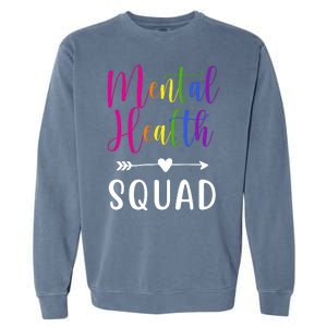 Mental Health Squad Awareness Colorful Garment-Dyed Sweatshirt