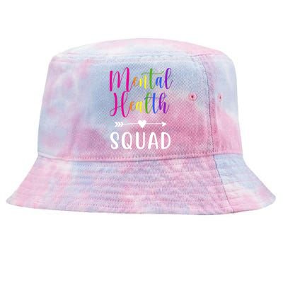 Mental Health Squad Awareness Colorful Tie-Dyed Bucket Hat