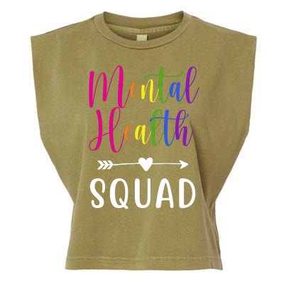 Mental Health Squad Awareness Colorful Garment-Dyed Women's Muscle Tee