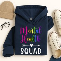 Mental Health Squad Awareness Colorful Hoodie