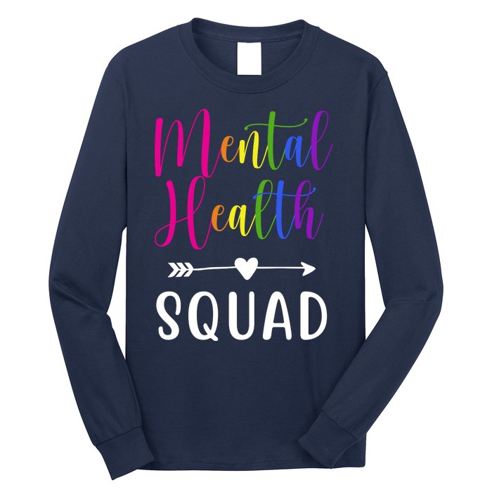 Mental Health Squad Awareness Colorful Long Sleeve Shirt