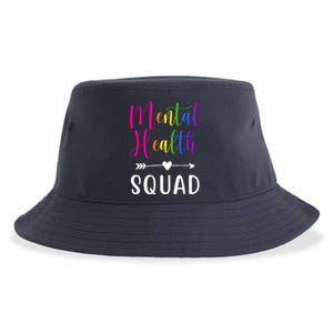 Mental Health Squad Awareness Colorful Sustainable Bucket Hat