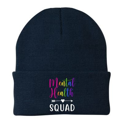Mental Health Squad Awareness Colorful Knit Cap Winter Beanie