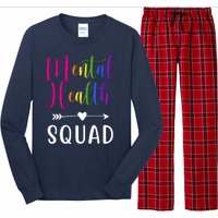 Mental Health Squad Awareness Colorful Long Sleeve Pajama Set