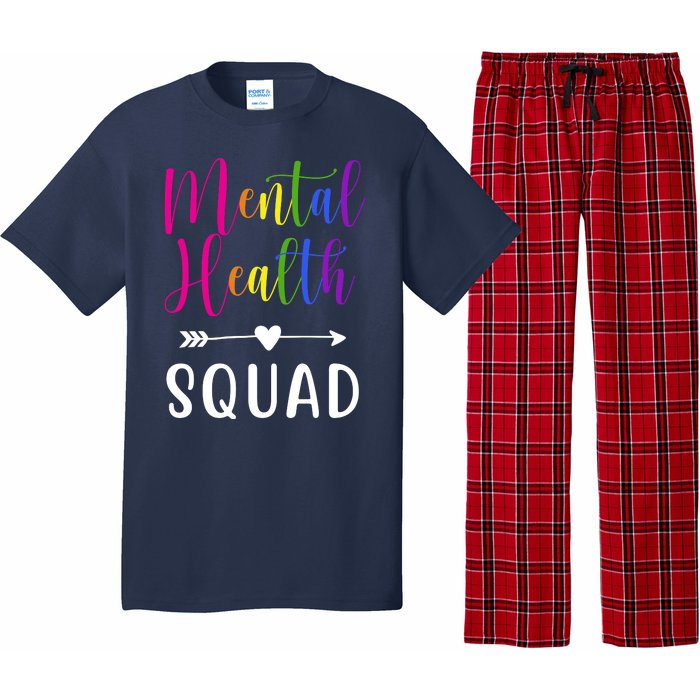 Mental Health Squad Awareness Colorful Pajama Set