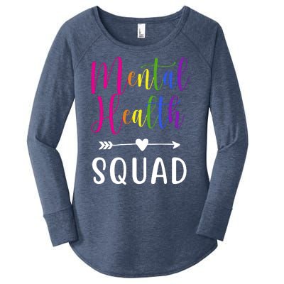 Mental Health Squad Awareness Colorful Women's Perfect Tri Tunic Long Sleeve Shirt