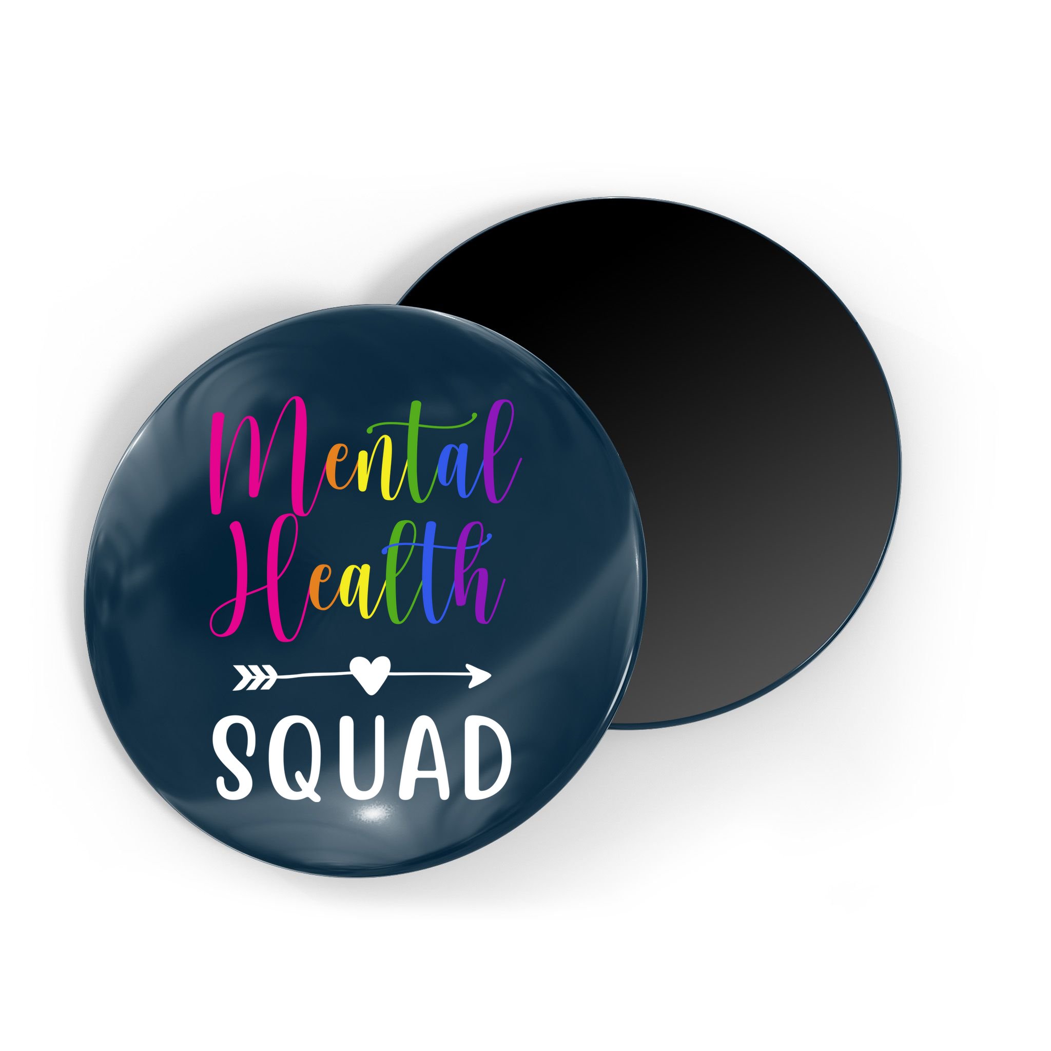 Mental Health Squad Awareness Colorful Magnet